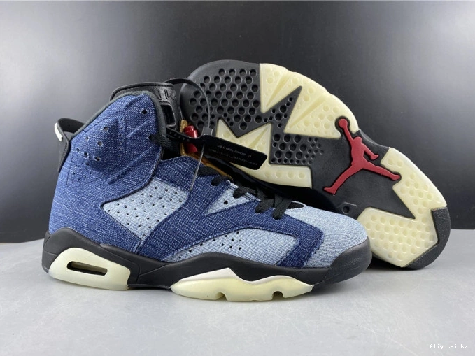 Jordan CT5350-401 6 Washed Air Denim 0808
